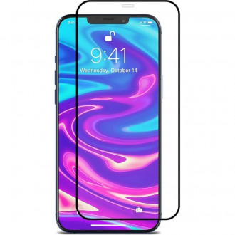 Vivid Tempered Glass Προστασία Οθόνης για Apple iPhone 12 Pro Max Μαύρο