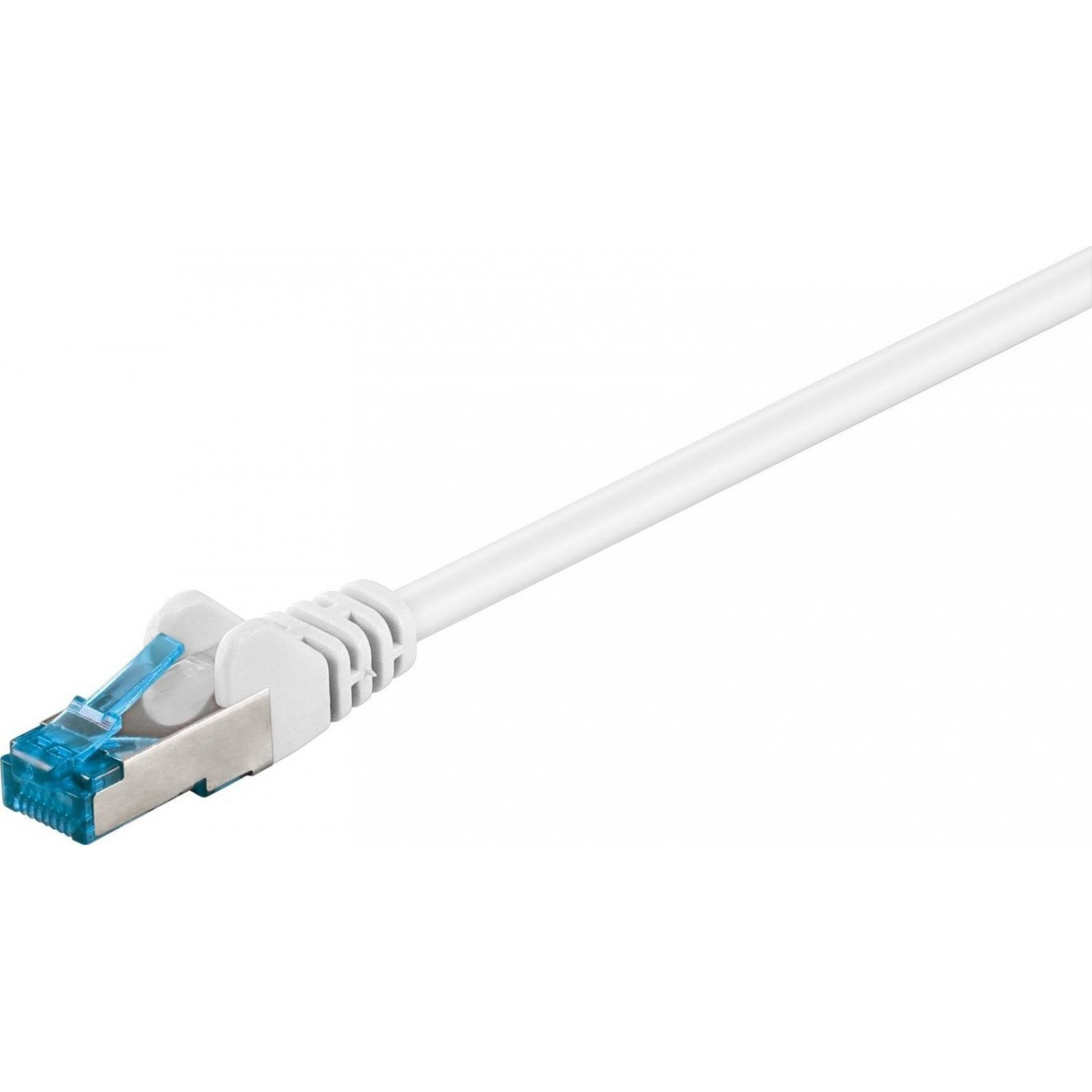 Goobay S/FTP Cat.6a Καλώδιο Δικτύου Ethernet 5m Λευκό 1τμχ