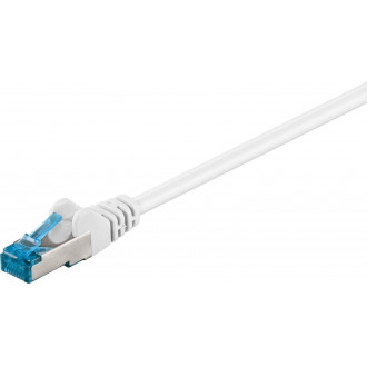 Goobay S/FTP Cat.6a Καλώδιο Δικτύου Ethernet 1.5m Λευκό 1τμχ