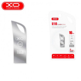 XO U10 16GB USB 2.0 Stick Ασημί