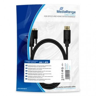 MediaRange Cable DVI-D male - DisplayPort male 2m Μαύρο