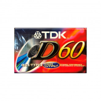 TDK D60 and Factory Blank Audio Cassette Tape