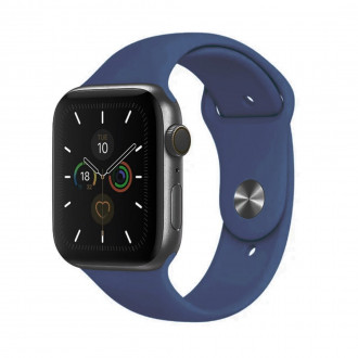 Fashion Watch Λουράκι Σιλικόνης για Apple Watch 38mm/ 40mm Σκούρο Μπλε