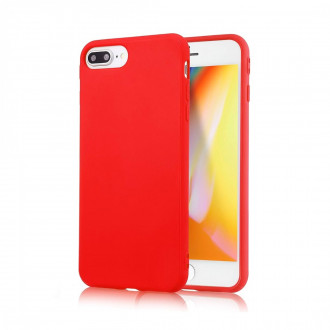 OEM Back Cover Θήκη Λεπτής Σιλικόνης Matte για iPhone 7 Plus/ 8 Plus Κόκκινο