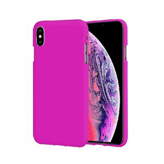 OEM Back Cover Θήκη Λεπτής Σιλικόνης Matte για iPhone Xs Max Φούξια