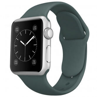 Fashion Watch Λουράκι Σιλικόνης για Apple Watch 38mm/ 40mm Σκούρο Πράσινο