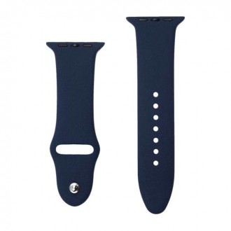 Fashion Watch Λουράκι Σιλικόνης για Apple Watch 42mm/ 44mm/ 45mm Σκούρο Μπλε